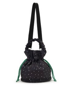 LeSportsac GH DRAWSTRING XBODY/ブリスドット/グリーンコード