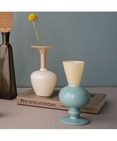 PRESENTERS ROOM amabro / MINI VASE TWO TONE(Beige×Green)
