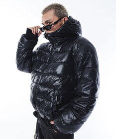 WEGO 【ユニセックス着用ITEM】2WAYシャイニーパファーフーディー