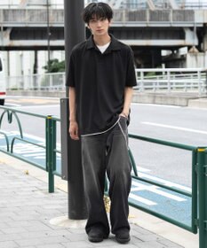 WEGO 【ユニセックス着用ITEM】フェイクレイヤードニットポロシャツ（SS）