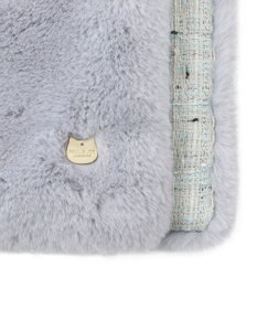 MOONBAT PAUL & JOE ACCESSOIRES フェイクファー×ツイード リバーシブルマフラー