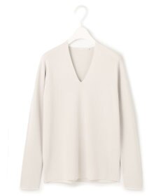 ICB 【洗える】 シンセティックフルニードル Vネックプルオーバー