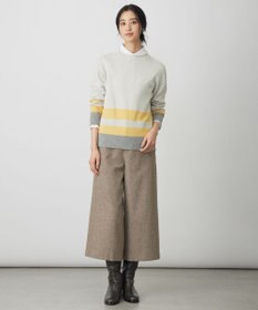 J.PRESS LADIES シルクネップツイード クロップド パンツ