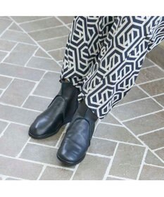 MODE ET JACOMO <D'ICI>スクエアトゥフラットブーツ