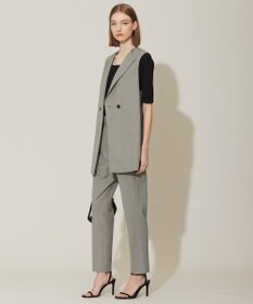 ICB L 【接触冷感・UVケア・撥水・洗える】 LooseWeave ノーカラージレ