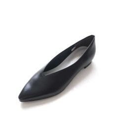 Pointer 日本製 本革 生活防水機能付きVカットパンプス