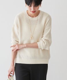 AMERICAN HOLIC 透かし編みニットプルオーバー