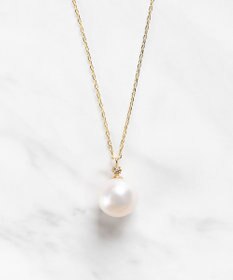 WEB限定】NOBLE PEARL NECKLACE K10淡水パール ダイヤモンド