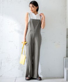 23区 S 【CLASSY.6月号掲載/洗える】リネンレーヨンストレッチ サロペット