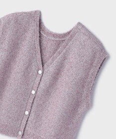 GRACE CONTINENTAL ショートフェザーニットトップ