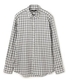 JOSEPH HOMME 新柄【オリジナル素材】ギンガムシャンブレーストレッチ　レギュラーカラーシャツ