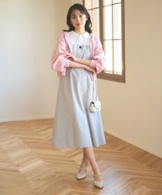 Feroux 【UVカット・接触冷感】パフスリーブニット パーカー