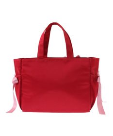 Maison de FLEUR サイドポケットリボンサテントートバッグ