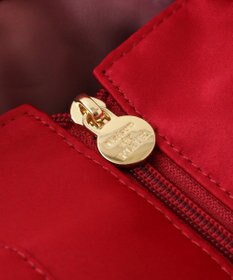 Maison de FLEUR サイドポケットリボンサテントートバッグ