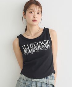 earth music&ecology フリルロゴノースリーブプルオーバー