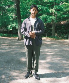 SHARE PARK MENS 【UVカット・撥水・ストレッチ】イージーデニムレギュラーカラーシャツ