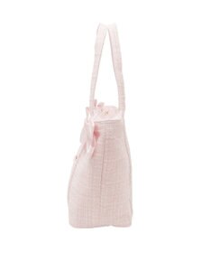 Maison de FLEUR ツイードボリュームリボントートバッグ