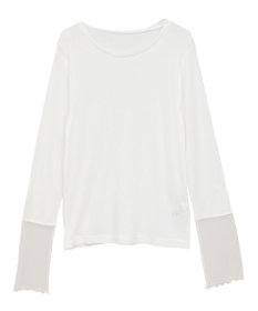 earth music&ecology シアースリーブプルオーバー