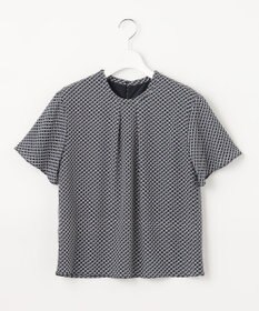 J.PRESS LADIES 【2WAY】幾何プリント ボウタイ カットソー