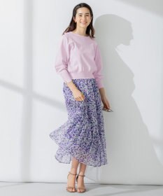 組曲 S 【パールボタン付】ブーケカラーリラクシー ニット