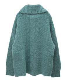 Green Parks ケーブル編みハイネックニット