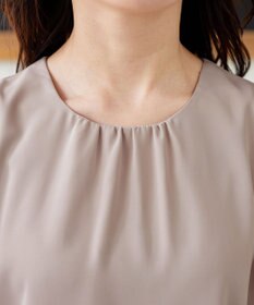 Tiaclasse 【洗える】袖レースレイヤードブラウス