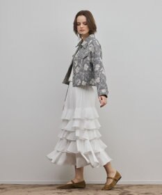 GRACE CONTINENTAL ボタニカルジャガードジャケット