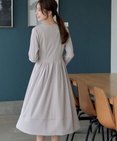 Tiaclasse L 【セレモニー・新色追加】リボンベルトフレアワンピース