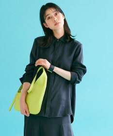 ICB 【洗える】 ルゼブフィブリルサテン シャツ