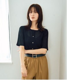 YECCA VECCA 半袖シアーカーディガン