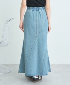 earth music&ecology エスカルゴマーメイドデニムスカート