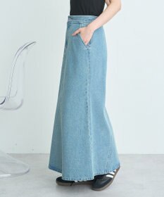 earth music&ecology エスカルゴマーメイドデニムスカート