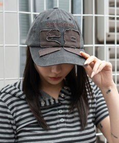 WEGO ナンバリングアップリケキャップ