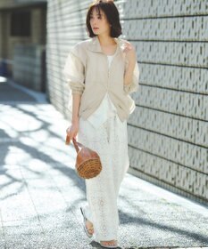 23区 【見上愛さん着用】ラッセルオーナメントレース ワイド パンツ