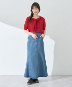 earth music&ecology エスカルゴマーメイドデニムスカート