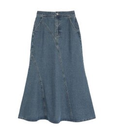 earth music&ecology エスカルゴマーメイドデニムスカート