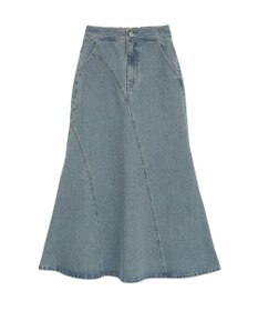 earth music&ecology エスカルゴマーメイドデニムスカート