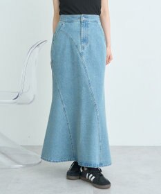 earth music&ecology エスカルゴマーメイドデニムスカート