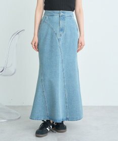 earth music&ecology エスカルゴマーメイドデニムスカート