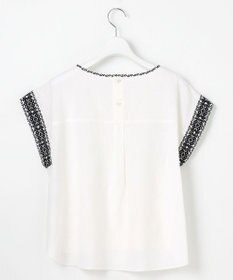 23区 【Indian Factory】コットンフレックス エンブロイダリーブラウス