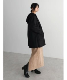 Green Parks ２ｗａｙフード裏ボアミディ丈コーディガン