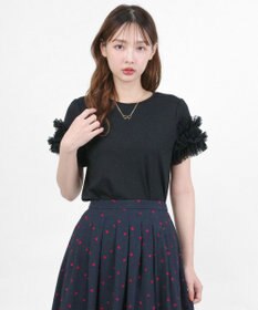 TOCCA 【星風まどかコラボ】DOT GARLAND Tシャツ ブラック系