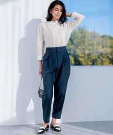 組曲 【洗える・ストレッチ】プランタンカラークロップド パンツ