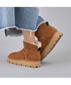 MODE ET JACOMO <carino>本革ムートンショートブーツ