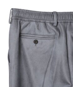 JOSEPH HOMME 新素材【ストレッチ/光沢感】レザーライクジャージードロスト付きテーパードパンツ / PEGG CONVERTIBLE