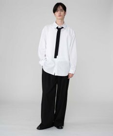 WEGO 【ユニセックス着用ITEM/MLサイズ展開】TRボウタイシャツ（LS）