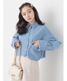 earth music&ecology クロップドポケットポイントシャツ