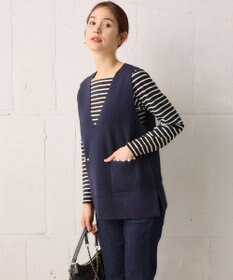 組曲 スクエアネックテール ロングＴシャツ