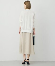 ICB リネンブレンドシアー カーディガン