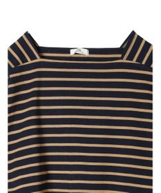 earth music&ecology スクエアボーダープルオーバー